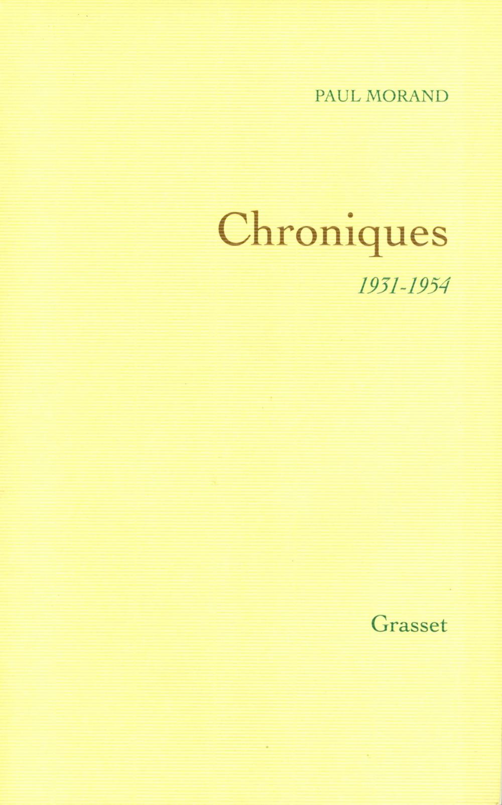 Big bigCover of Chroniques