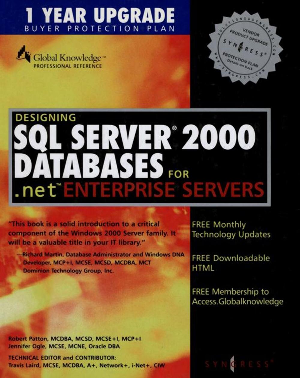 Big bigCover of Designing SQL Server 2000 Databases