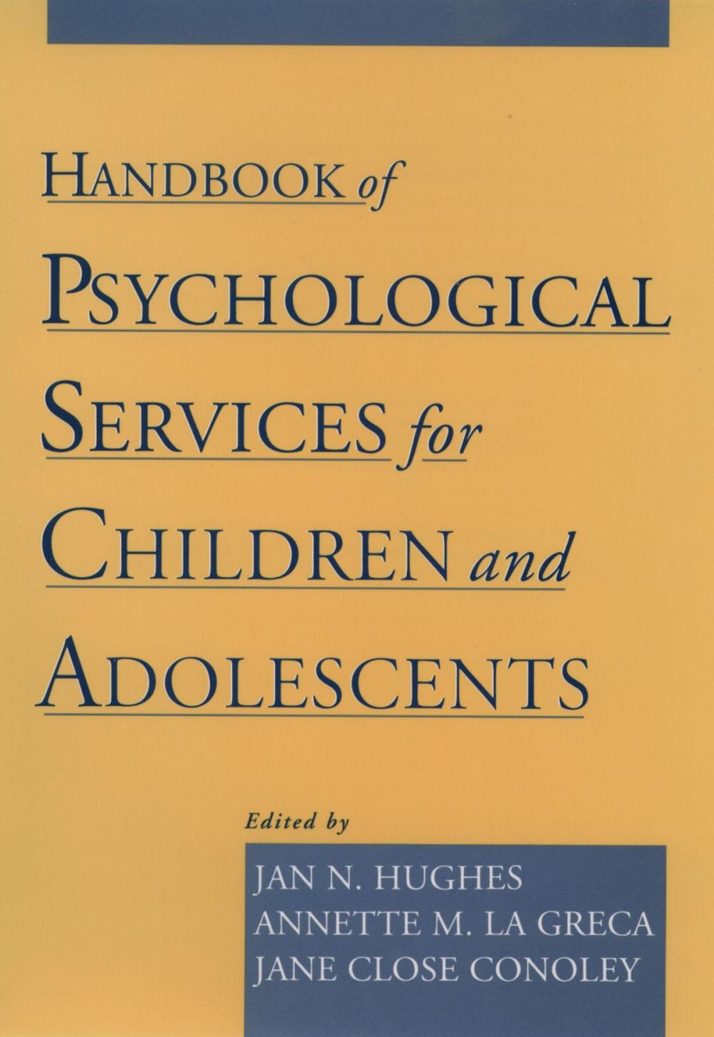 Big bigCover of Handbook of Psychological Services for Children and Adolescents