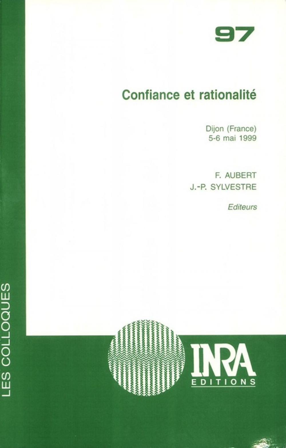 Big bigCover of Confiance et rationalité