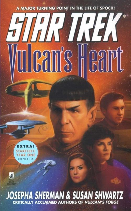 Cover of the book Vulcan's Heart by Josepha Sherman, Susan Shwartz, Pocket Books/Star Trek
