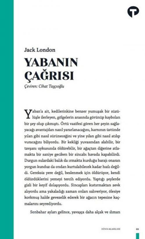 Cover of the book Yabanın Çağrısı by Jack London, Turkuvaz Kitap