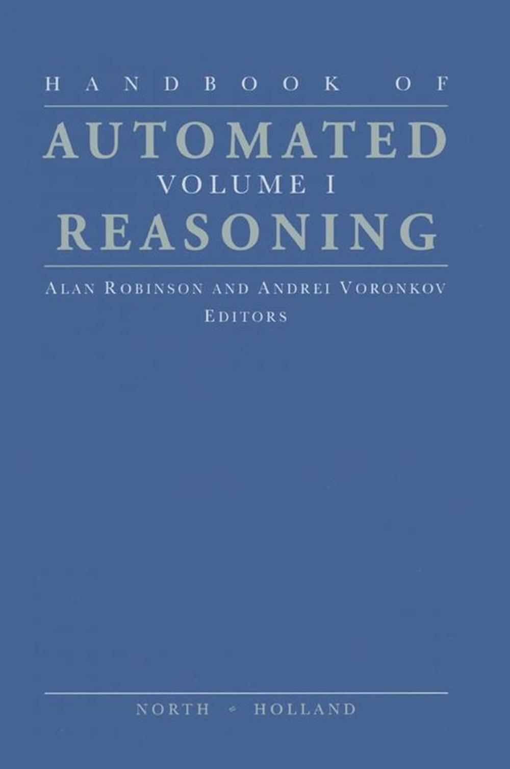 Big bigCover of Handbook of Automated Reasoning