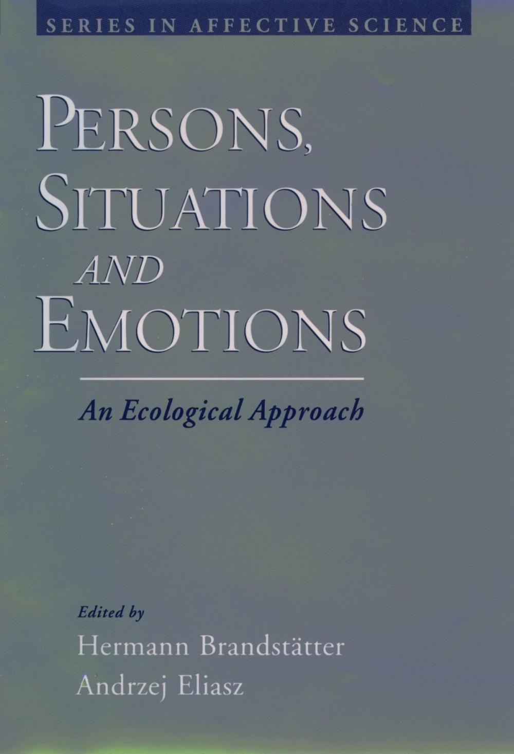 Big bigCover of Persons, Situations, and Emotions