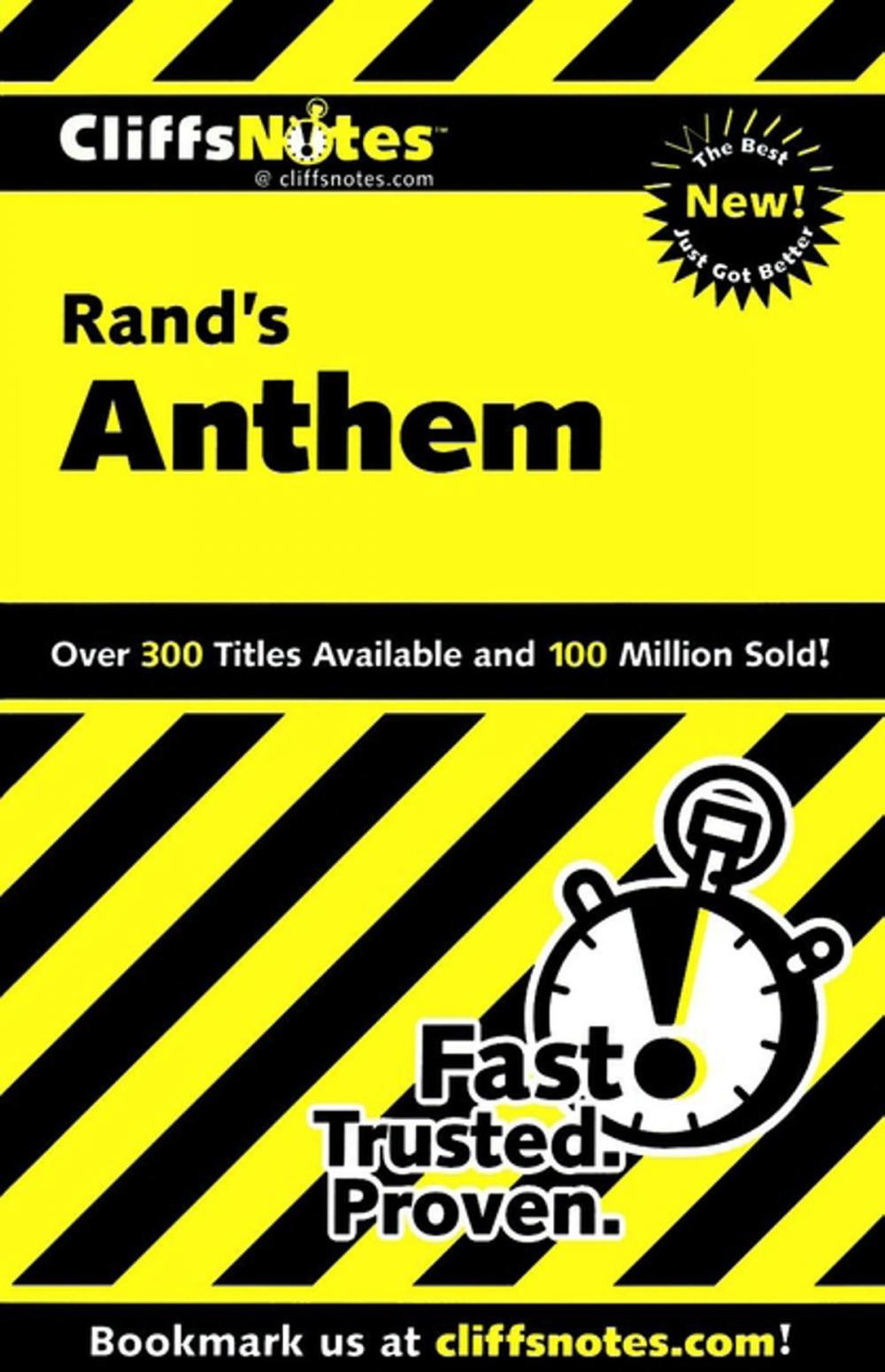 Big bigCover of CliffsNotes on Rand's Anthem