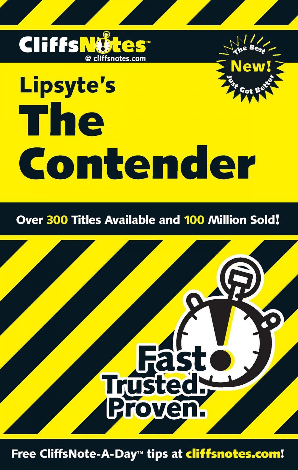 Big bigCover of CliffsNotes on Lipsyte's The Contender