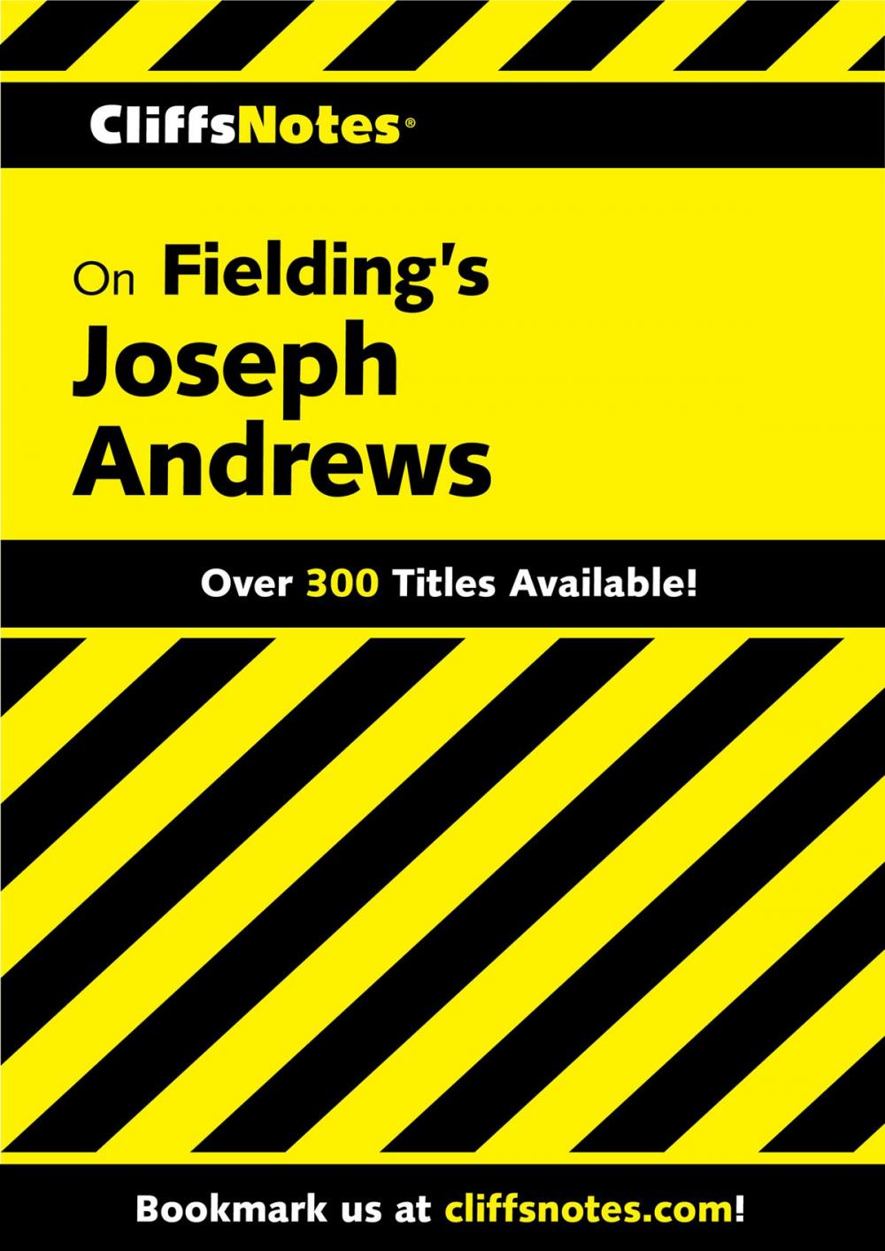 Big bigCover of CliffsNotes on Fielding's Joseph Andrews