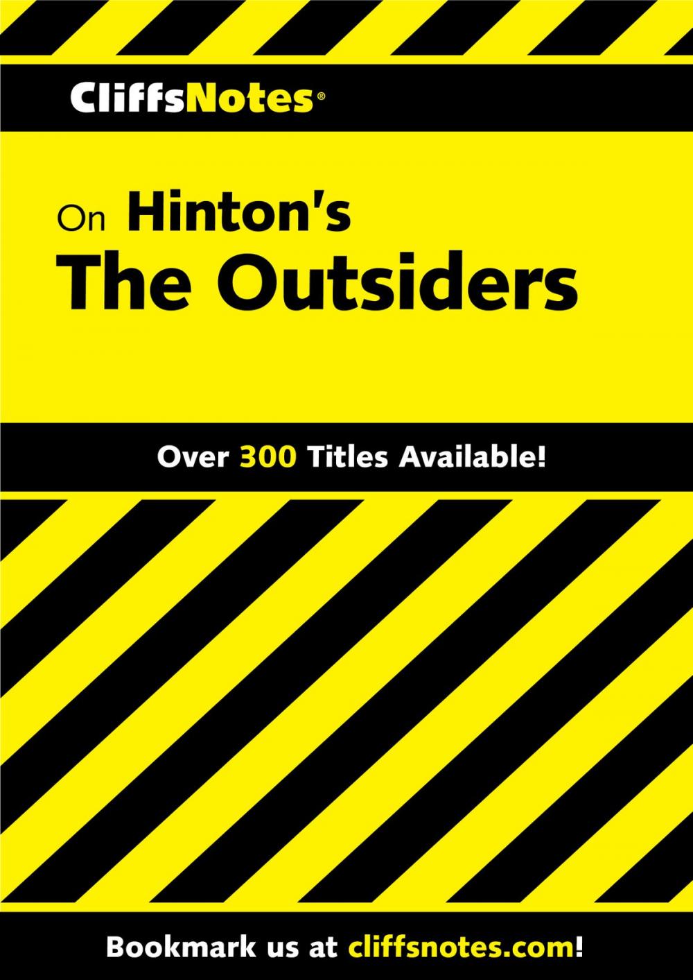 Big bigCover of CliffsNotes on Hinton's The Outsiders