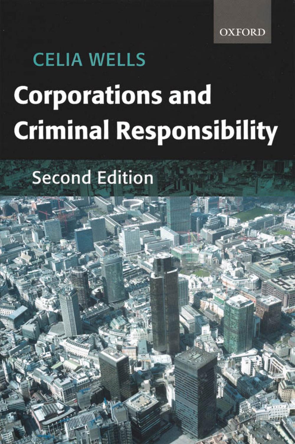 Big bigCover of Corporations and Criminal Responsibility