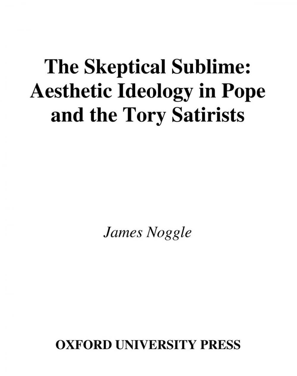 Big bigCover of The Skeptical Sublime