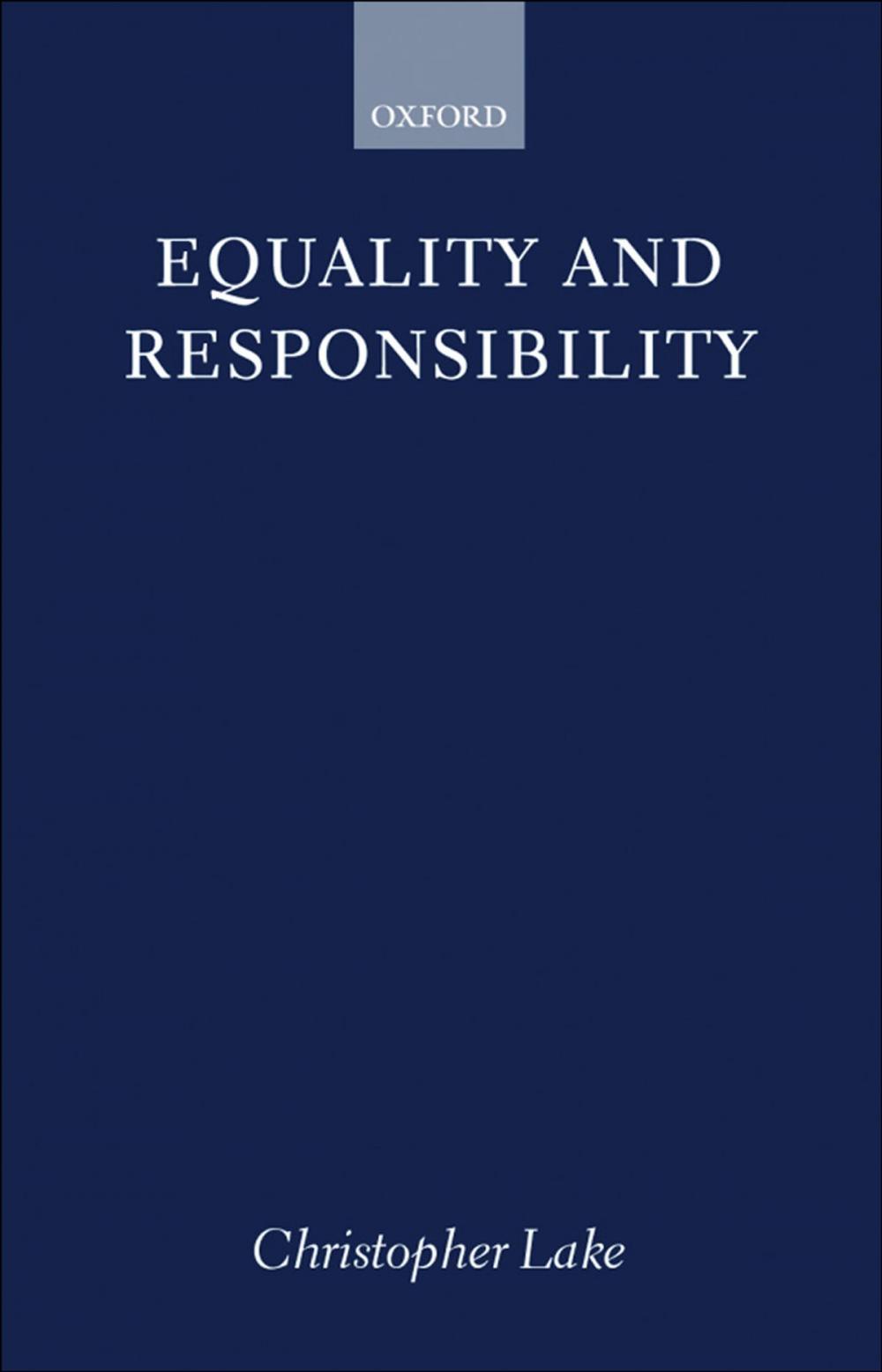 Big bigCover of Equality and Responsibility