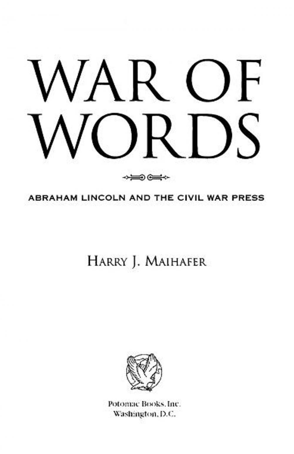 Big bigCover of War of Words