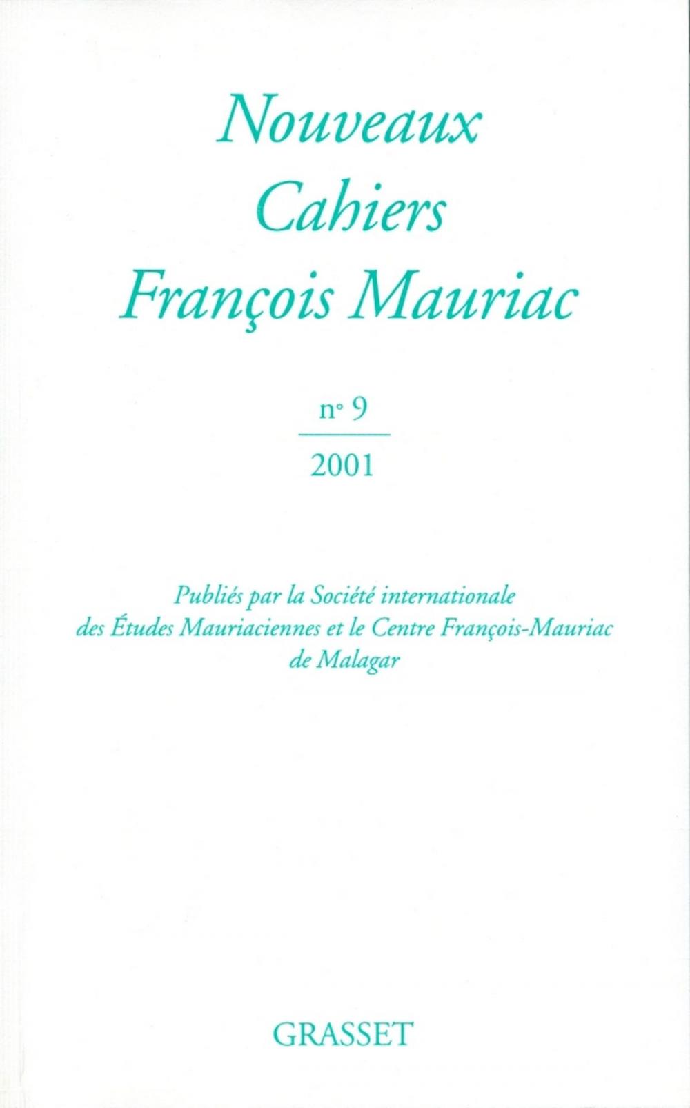 Big bigCover of Nouveaux cahiers François Mauriac n°09