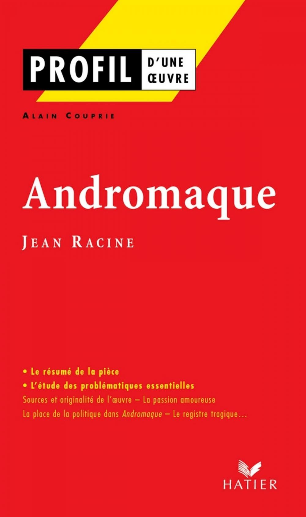 Big bigCover of Profil - Racine (Jean) : Andromaque