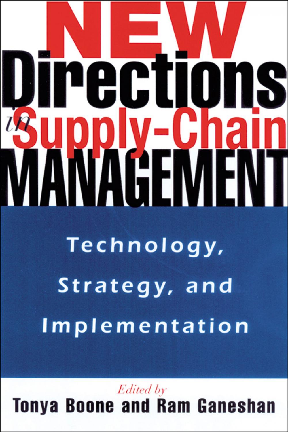 Big bigCover of New Directions in Supply-Chain Management