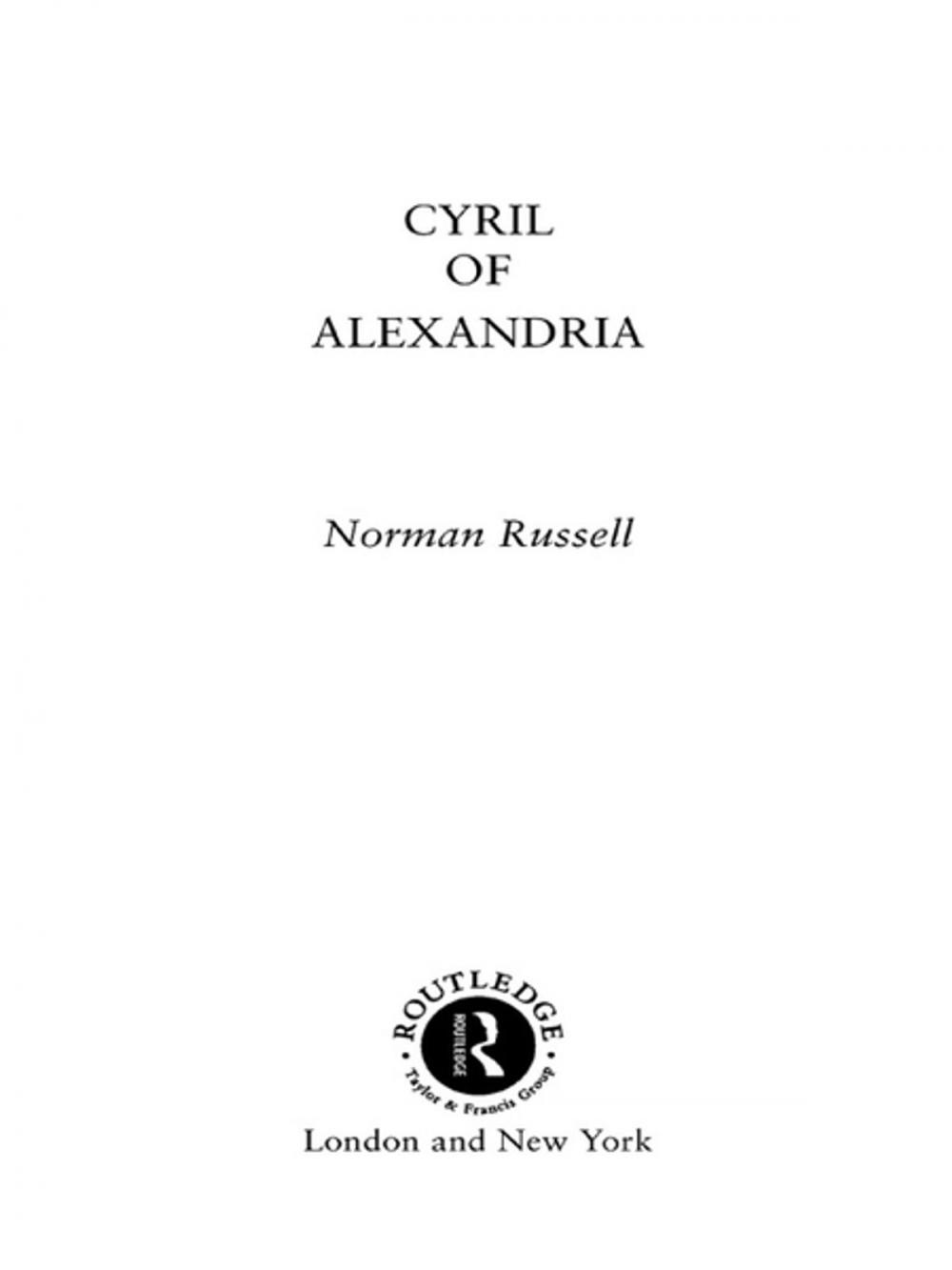 Big bigCover of Cyril of Alexandria