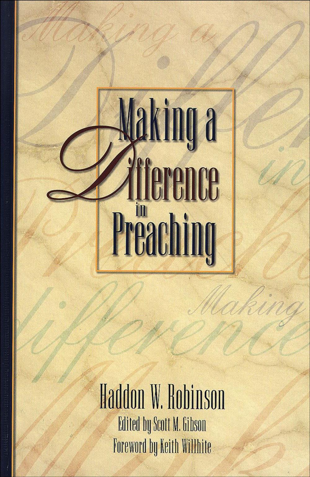 Big bigCover of Making a Difference in Preaching