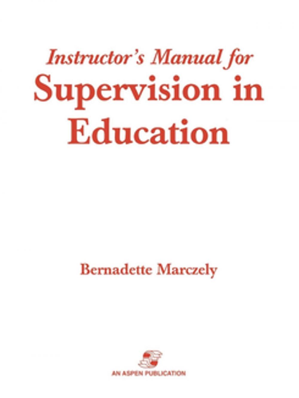 Big bigCover of Supervision in Education