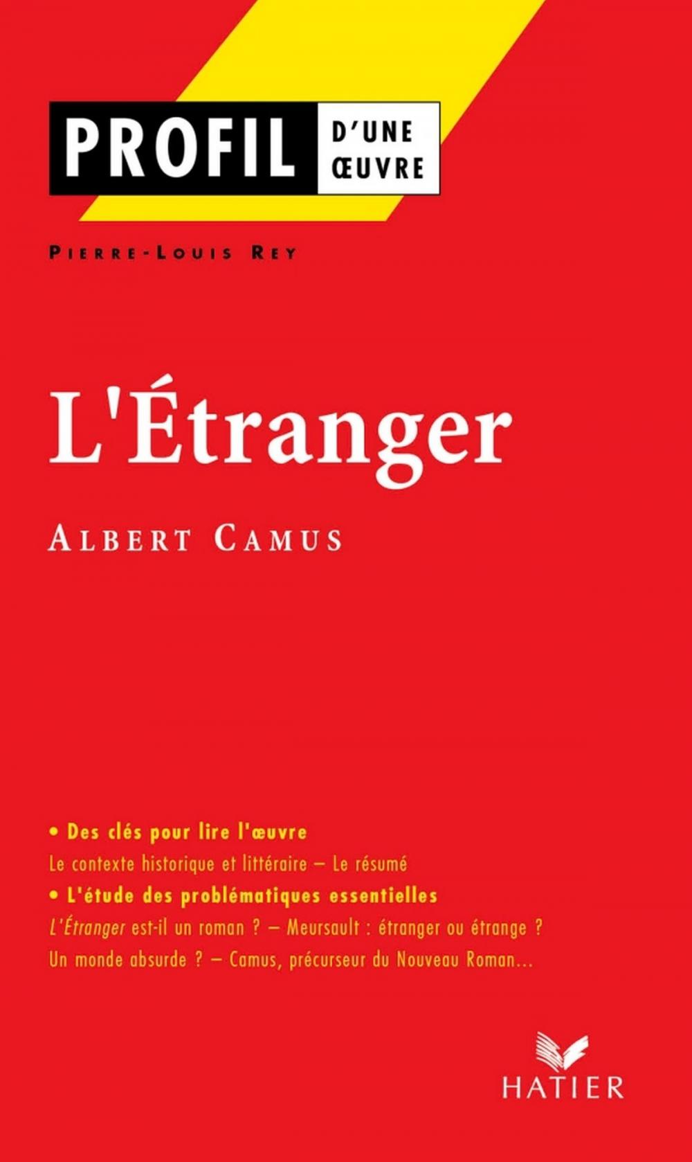 Big bigCover of Profil - Camus (Albert) : L'Etranger