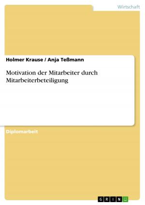 Cover of the book Motivation der Mitarbeiter durch Mitarbeiterbeteiligung by Hureyre Kam