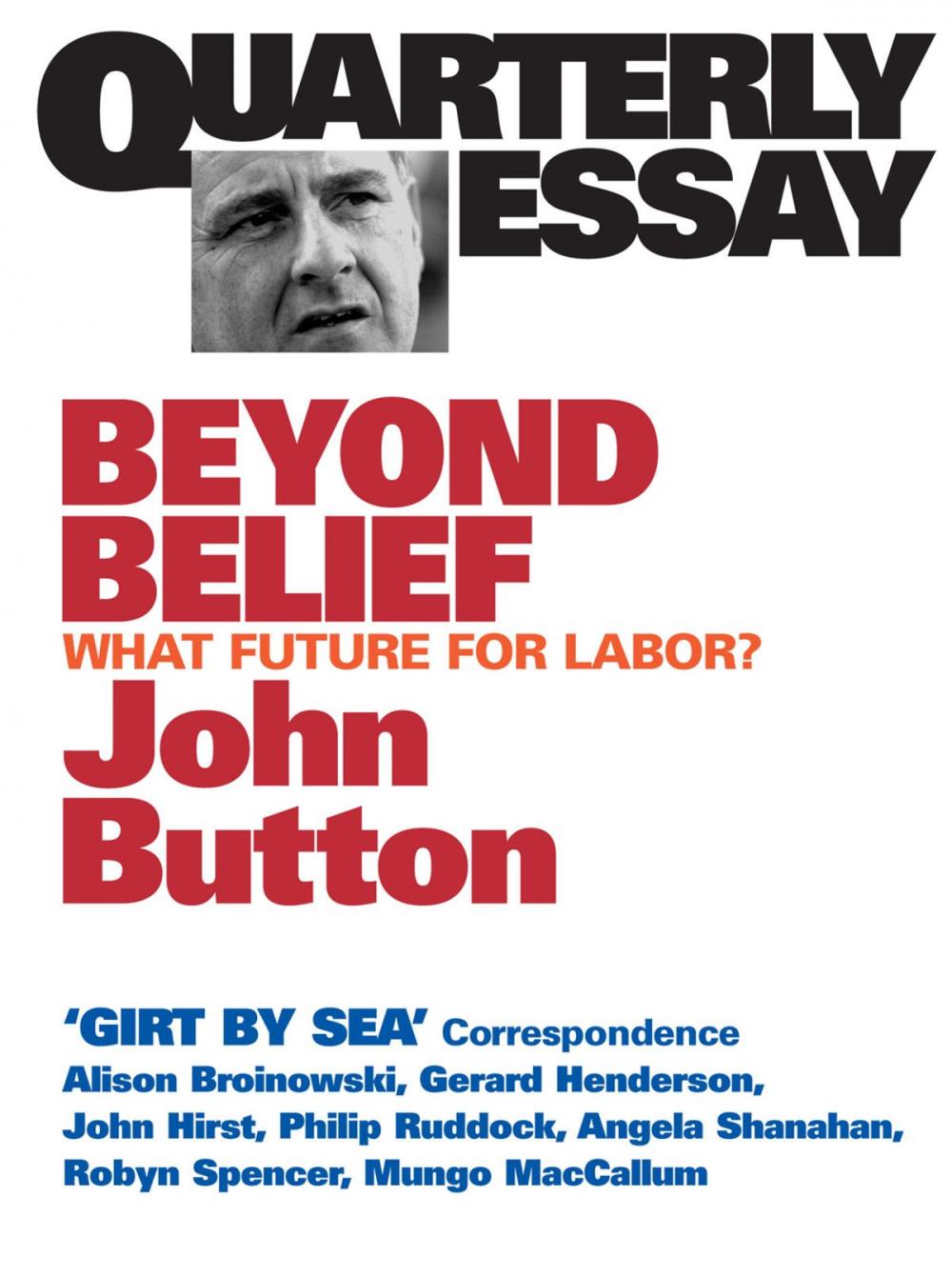 Big bigCover of Quarterly Essay 6 Beyond Belief