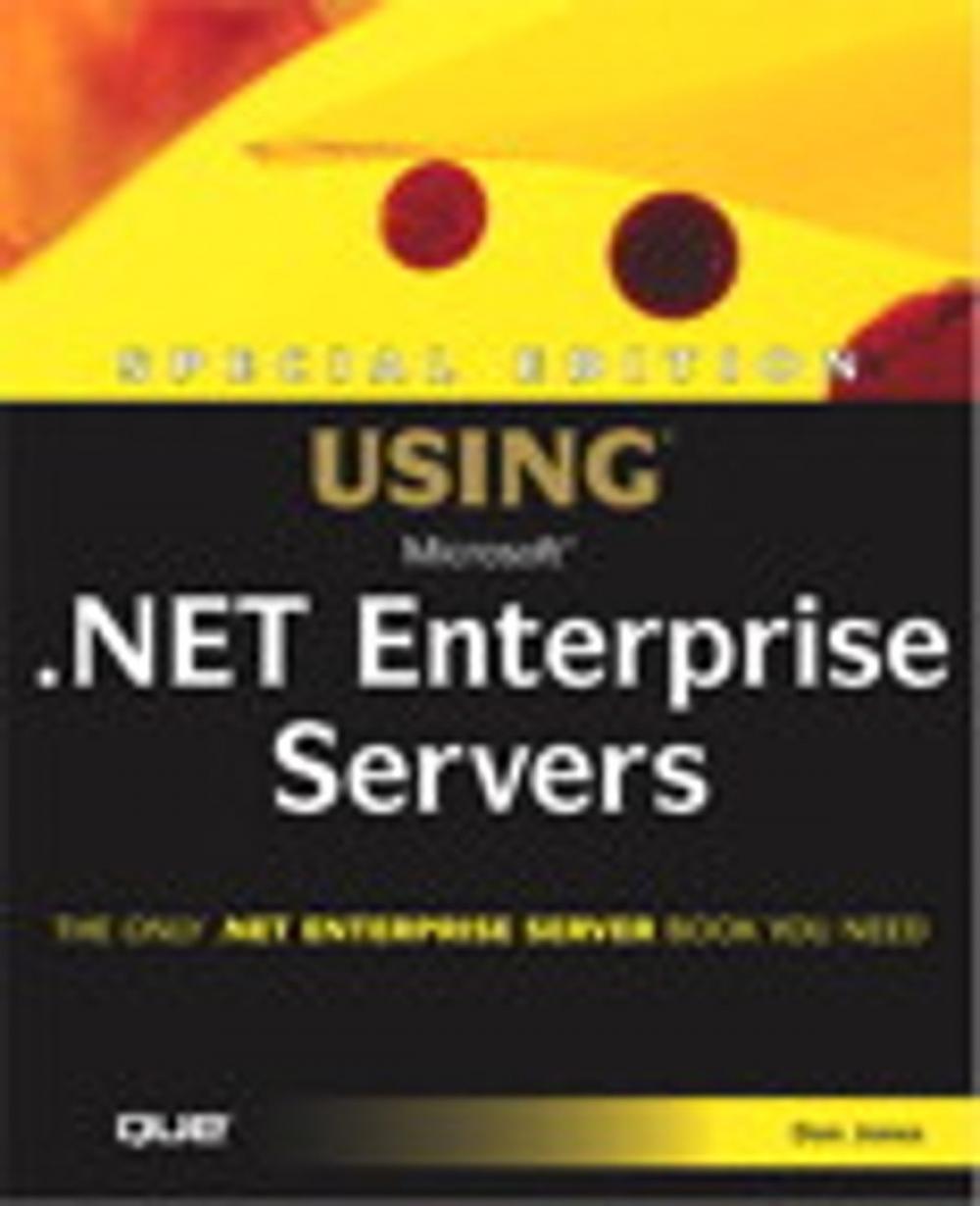 Big bigCover of Special Edition Using Microsoft .NET Enterprise Servers