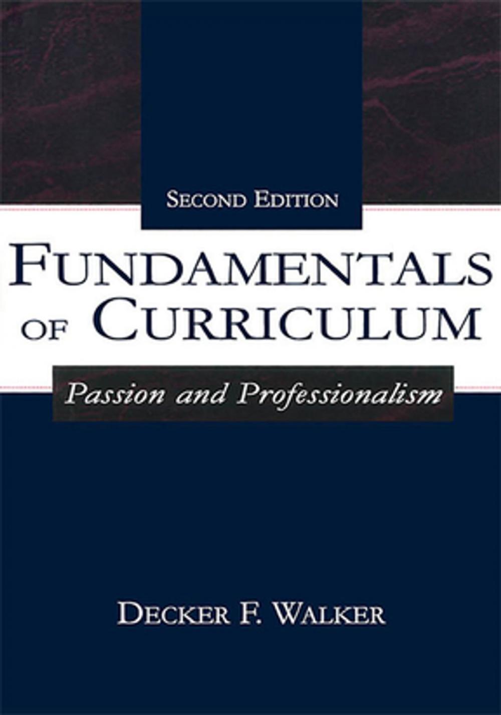 Big bigCover of Fundamentals of Curriculum