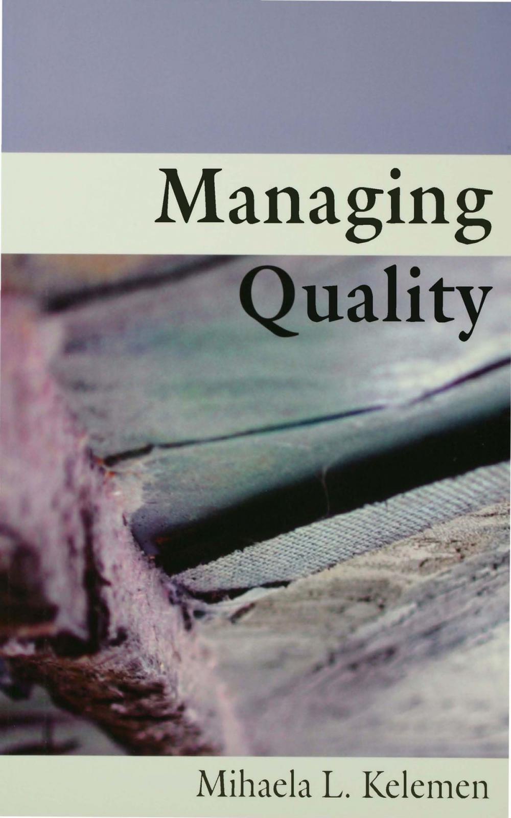 Big bigCover of Managing Quality