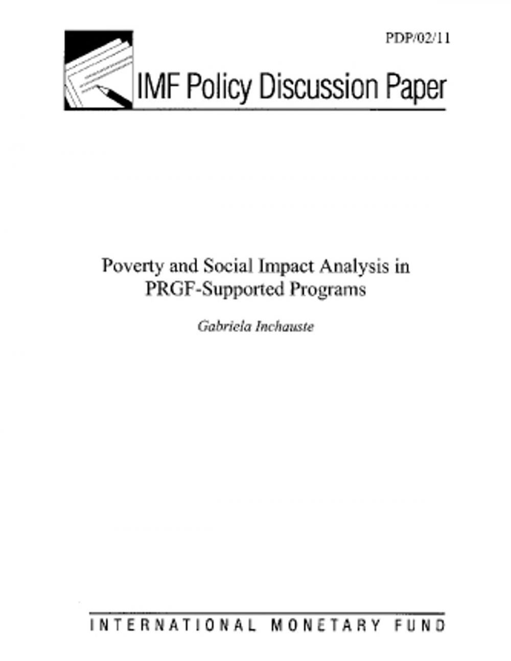 Big bigCover of Poverty and Social Impact Analysis in PRGF-Supported Programs