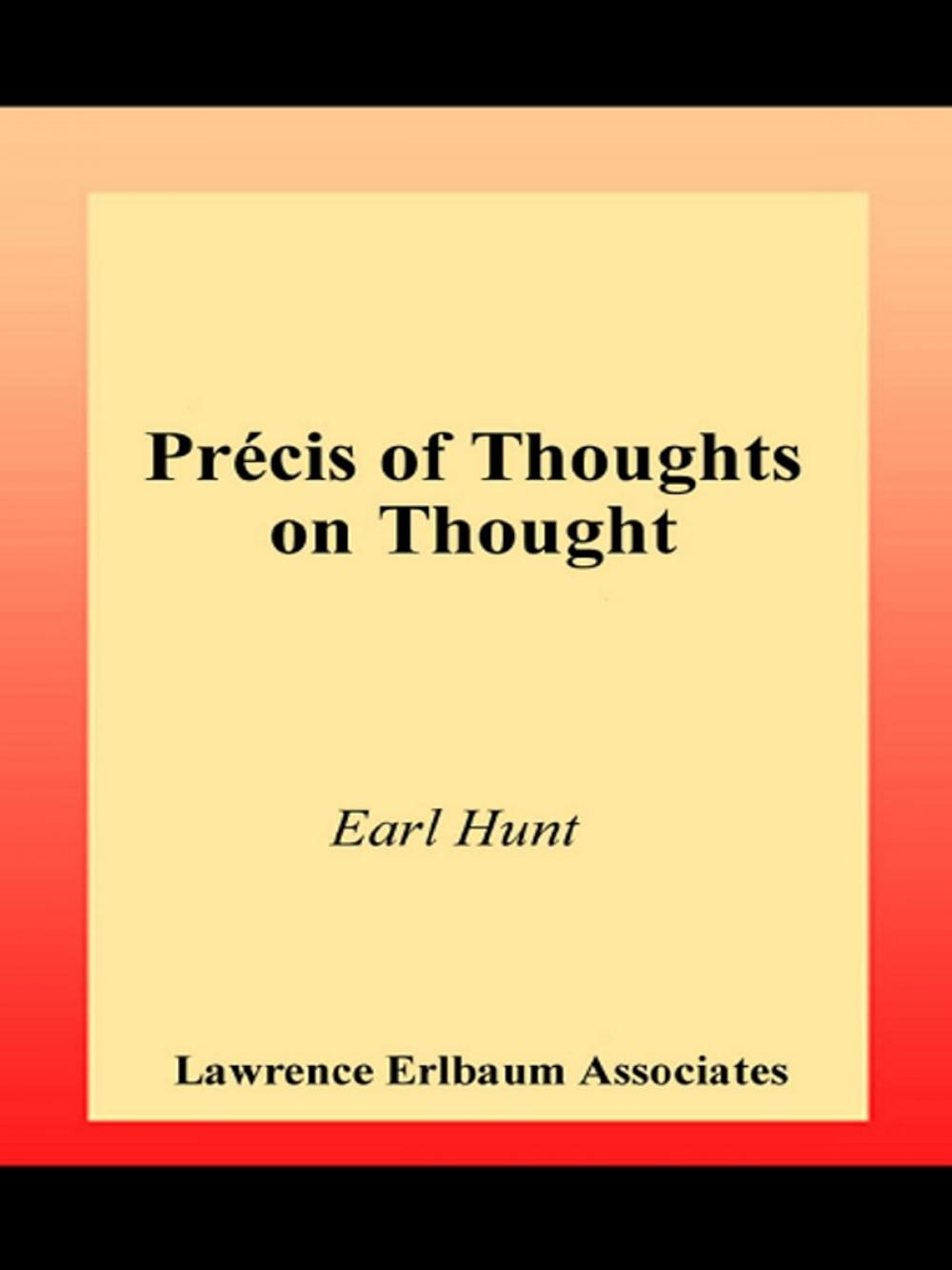 Big bigCover of Thoughts on Thought