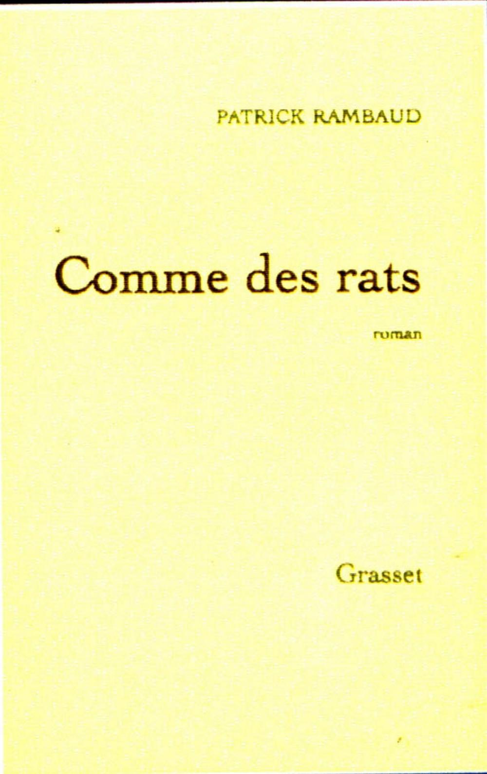 Big bigCover of Comme des rats (nouvelle édition)