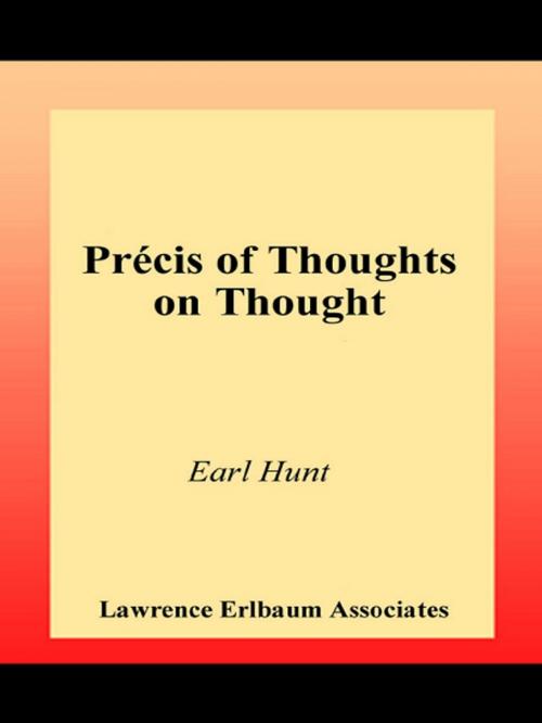 Cover of the book Thoughts on Thought by Earl Hunt, Taylor and Francis