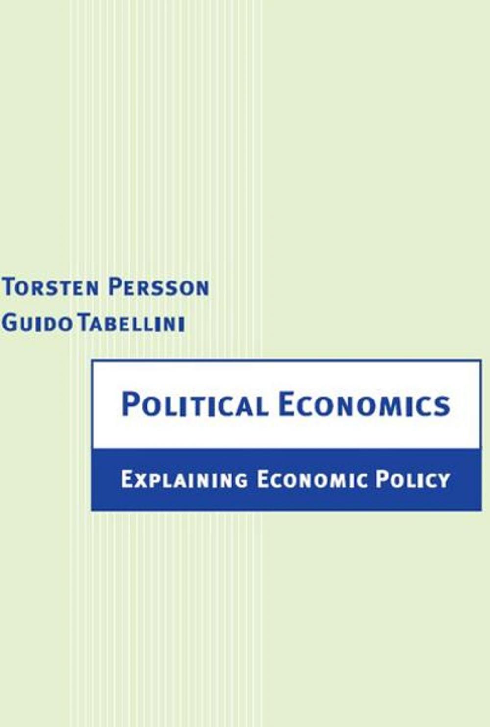 Big bigCover of Political Economics