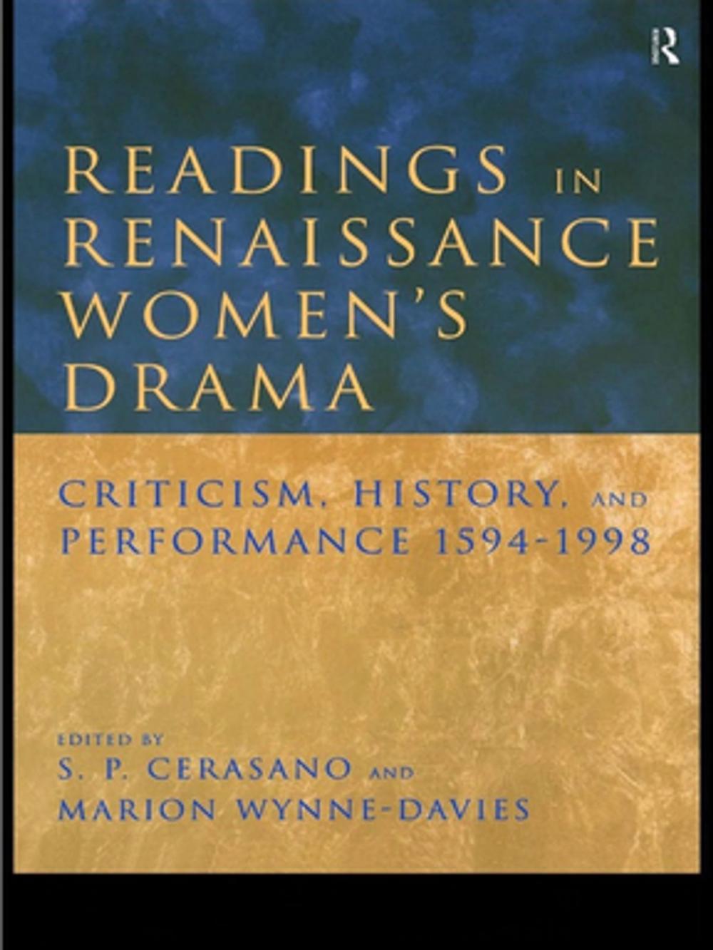 Big bigCover of Readings in Renaissance Women's Drama