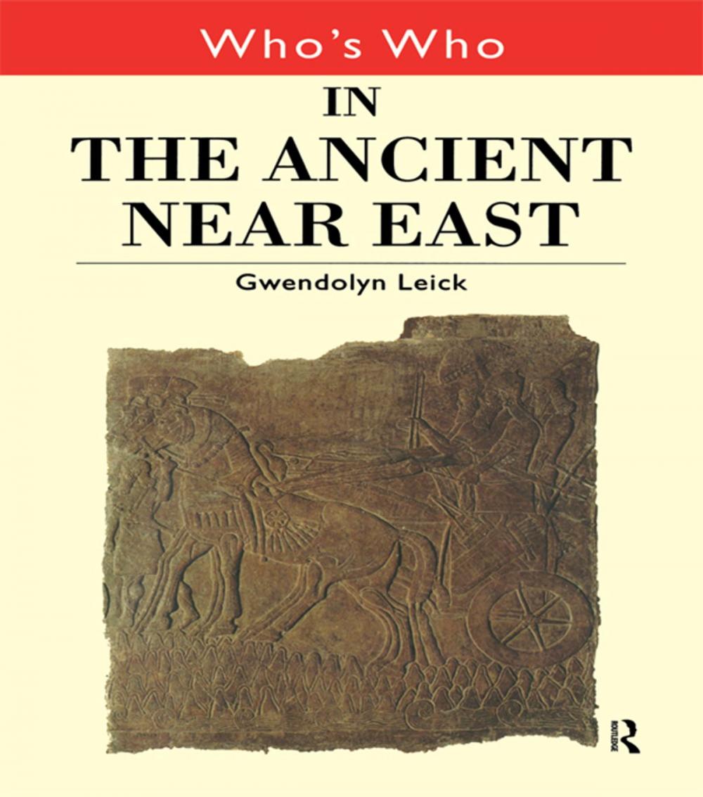 Big bigCover of Who's Who in the Ancient Near East