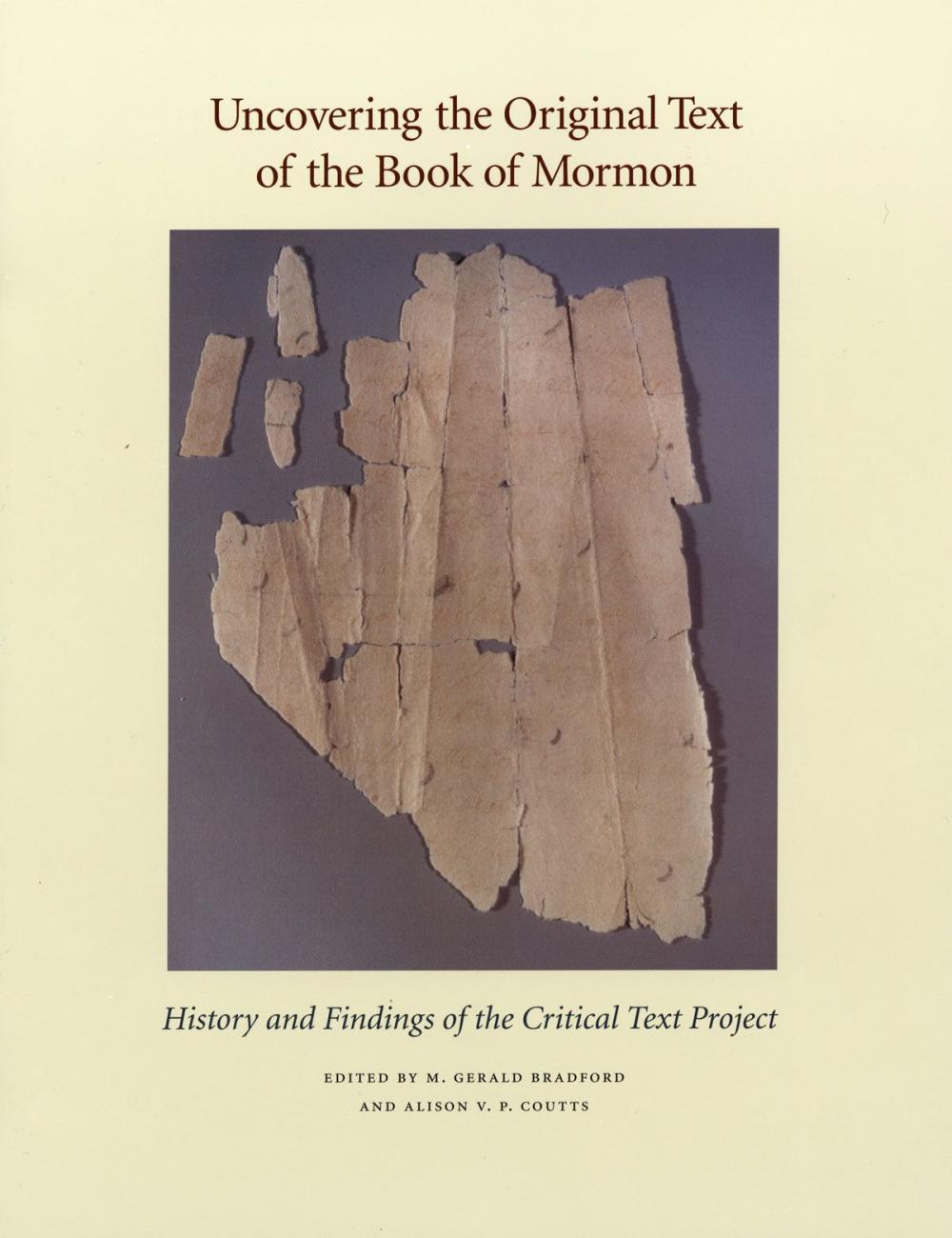 Big bigCover of Uncovering the Original Text of the Book of Mormon