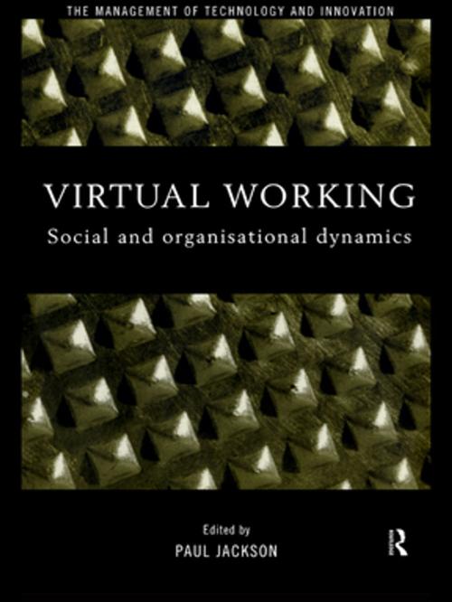 Cover of the book Virtual Working by Paul Jackson, Taylor and Francis