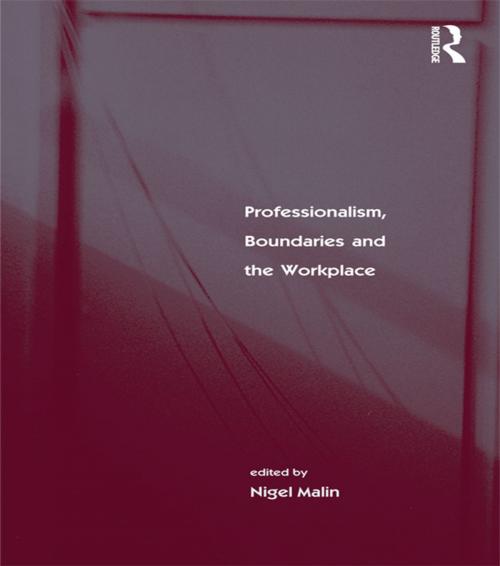 Cover of the book Professionalism, Boundaries and the Workplace by , Taylor and Francis