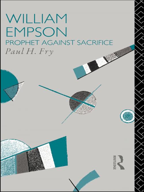 Cover of the book William Empson by Paul H. Fry, Taylor and Francis