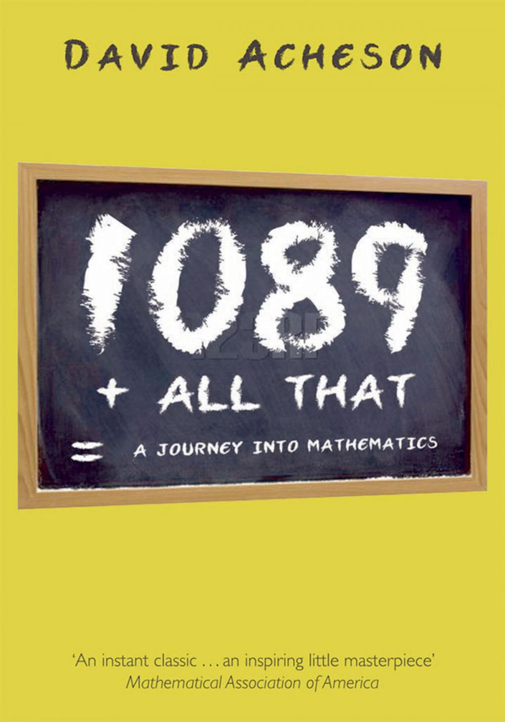 Big bigCover of 1089 and All That: A Journey into Mathematics