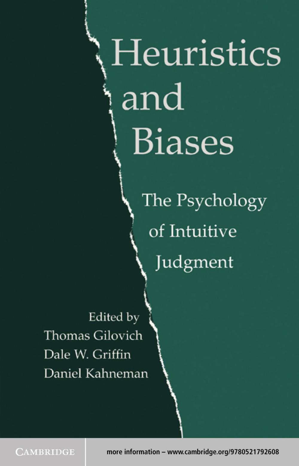 Big bigCover of Heuristics and Biases