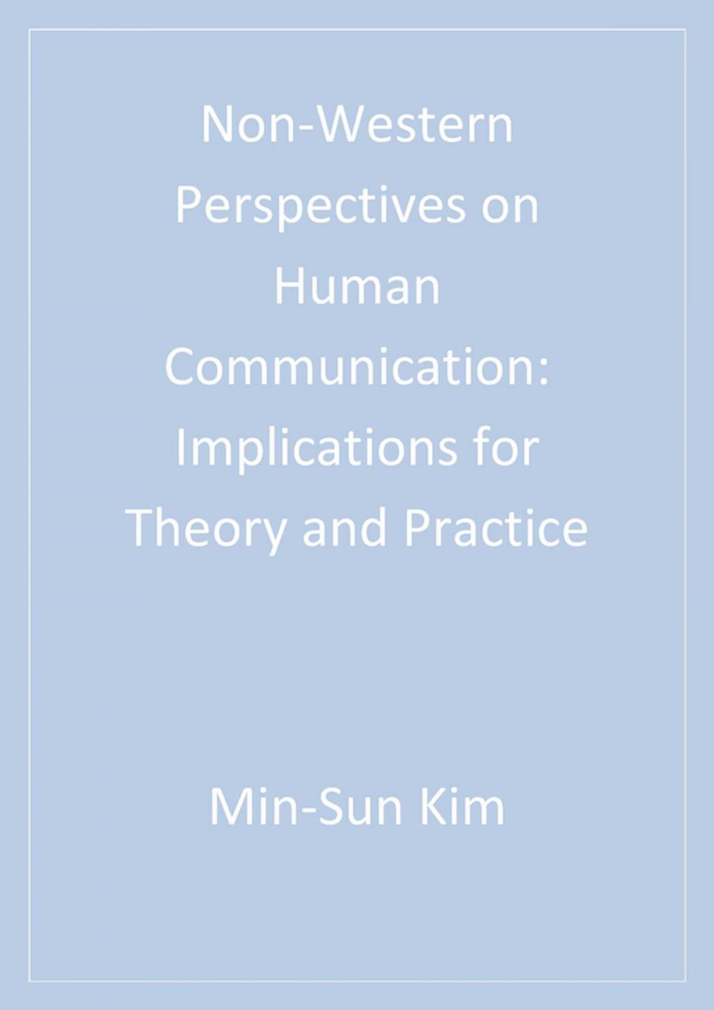 Big bigCover of Non-Western Perspectives on Human Communication