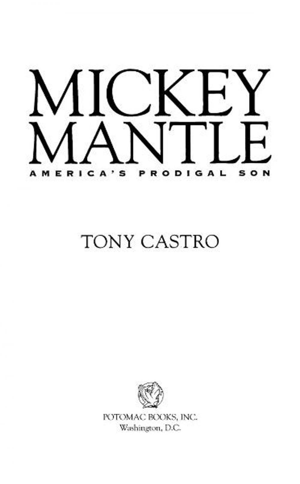 Big bigCover of Mickey Mantle