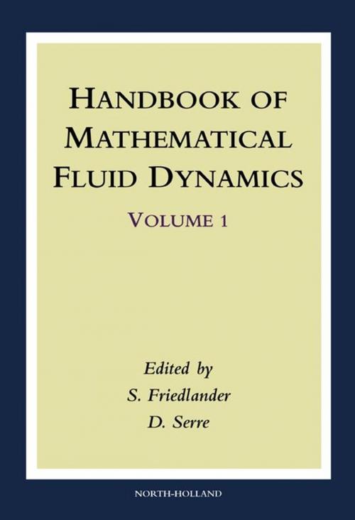 Cover of the book Handbook of Mathematical Fluid Dynamics by , Elsevier Science