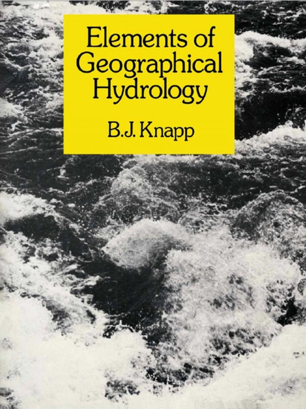 Big bigCover of Elements of Geographical Hydrology