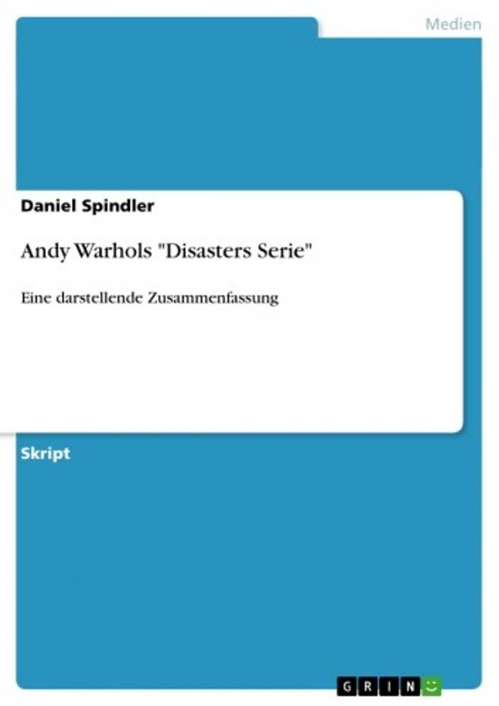 Big bigCover of Andy Warhols 'Disasters Serie'