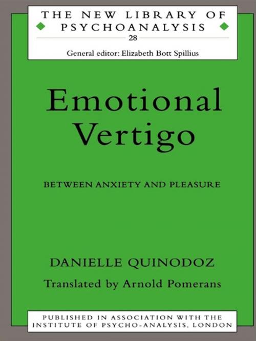 Cover of the book Emotional Vertigo by Danielle Quinodoz, Taylor and Francis