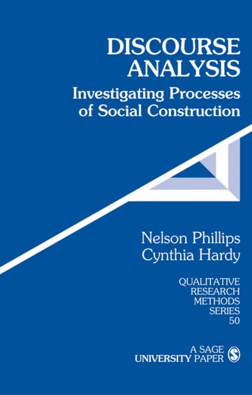 Cover of the book Discourse Analysis by Nelson Phillips, Dr. Cynthia Hardy, SAGE Publications