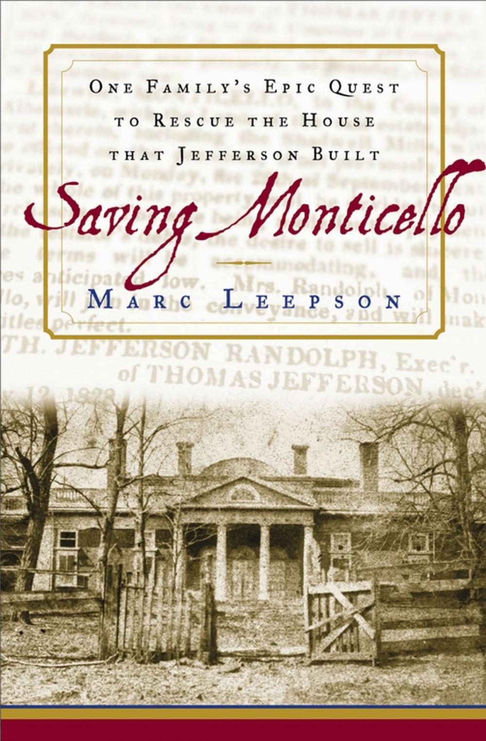 Big bigCover of Saving Monticello