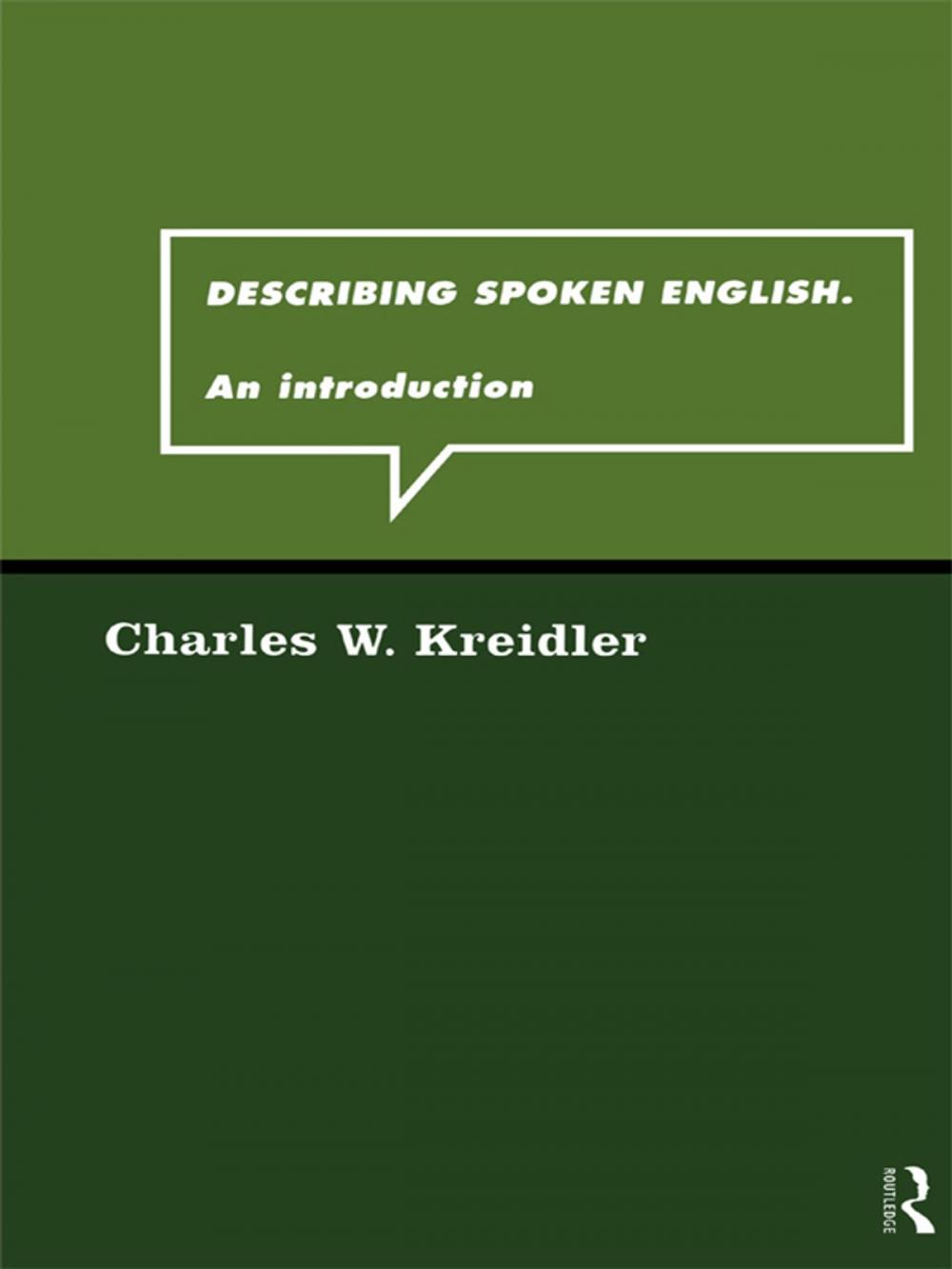 Big bigCover of Describing Spoken English